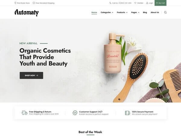 Automaty Website beauty
