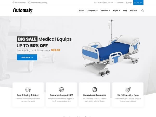 Automaty Website medical